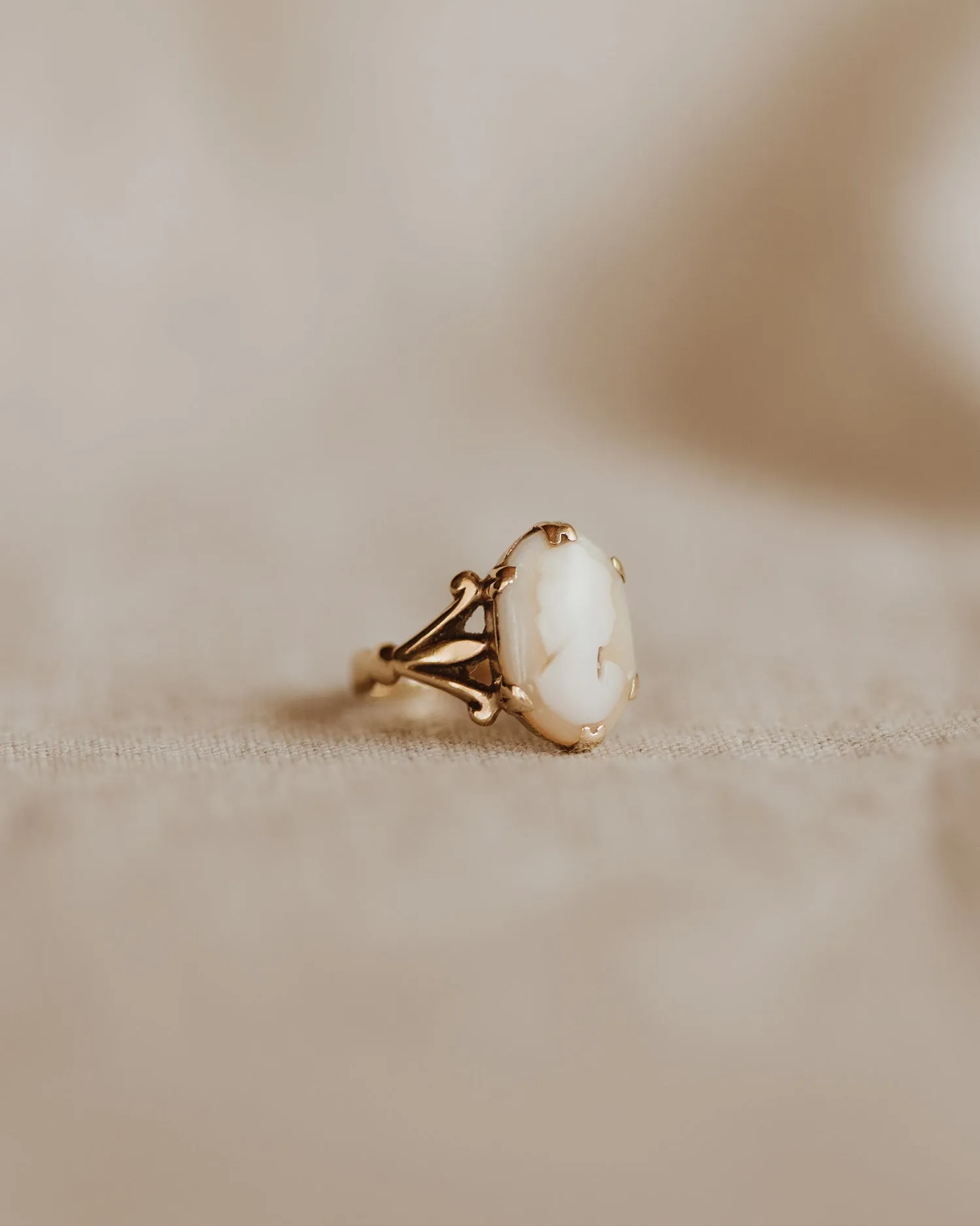 Marguerite 9ct Gold Cameo Ring sold by Rock n Rose product image thumbnail 3