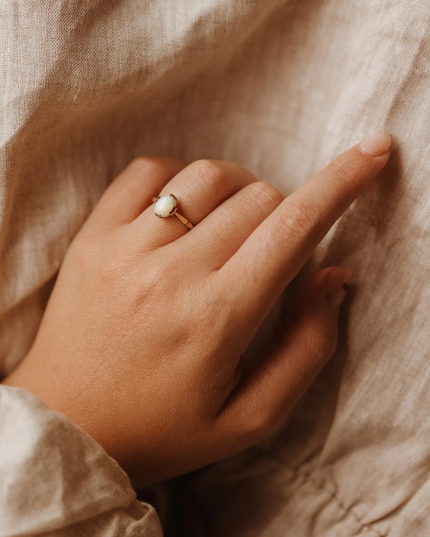 Hazel 9ct Gold Opal Ring sold by Rock n Rose product image thumbnail 2