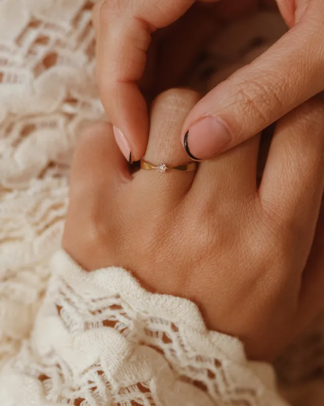 Sylvia 18ct Gold Diamond Ring sold by Rock n Rose