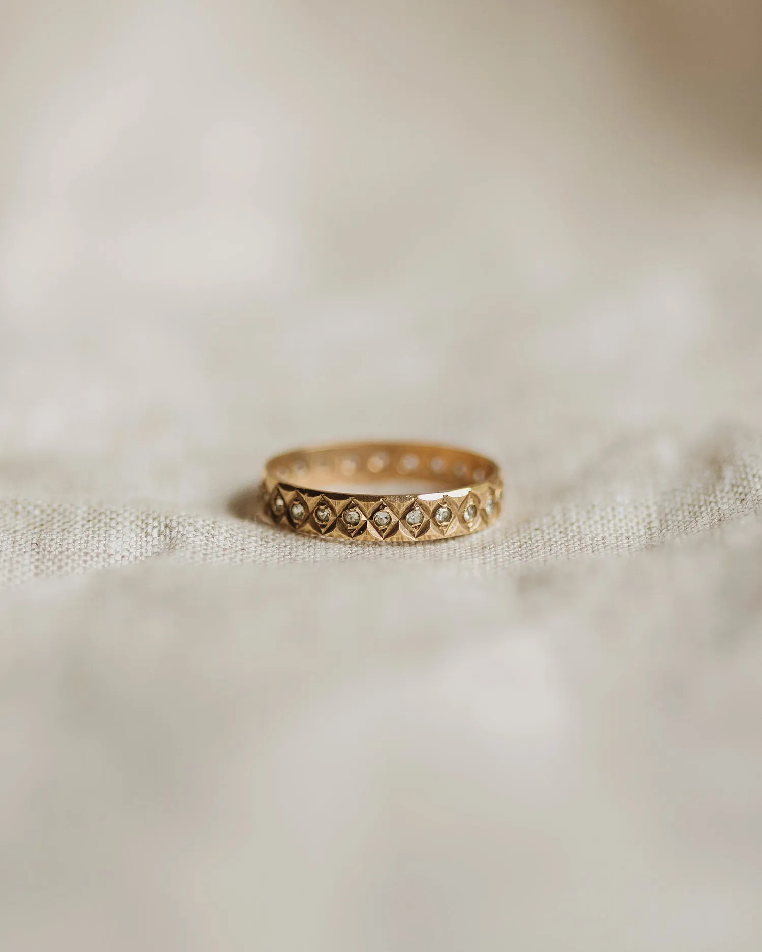 Vera 9ct Gold Full Eternity Ring sold by Rock n Rose product image thumbnail 3