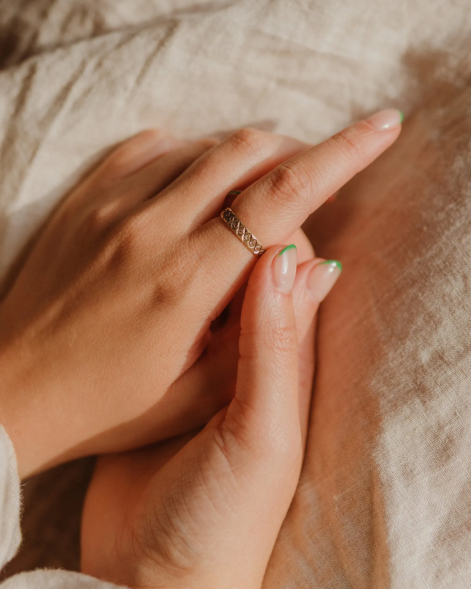 Vera 9ct Gold Full Eternity Ring sold by Rock n Rose product image thumbnail 2