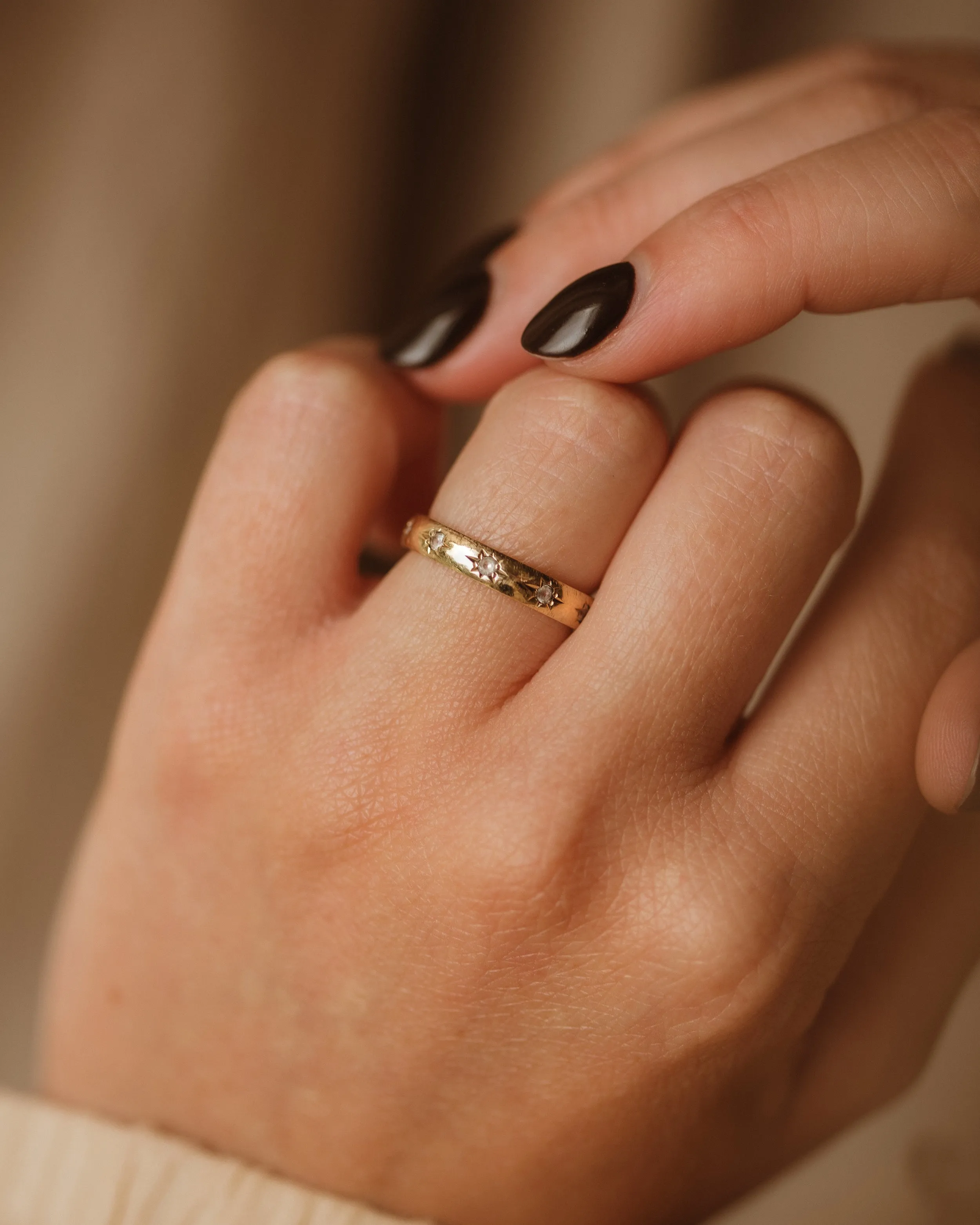 Stella 1973 9ct Gold Star Set Eternity Ring sold by Rock n Rose product image thumbnail 4