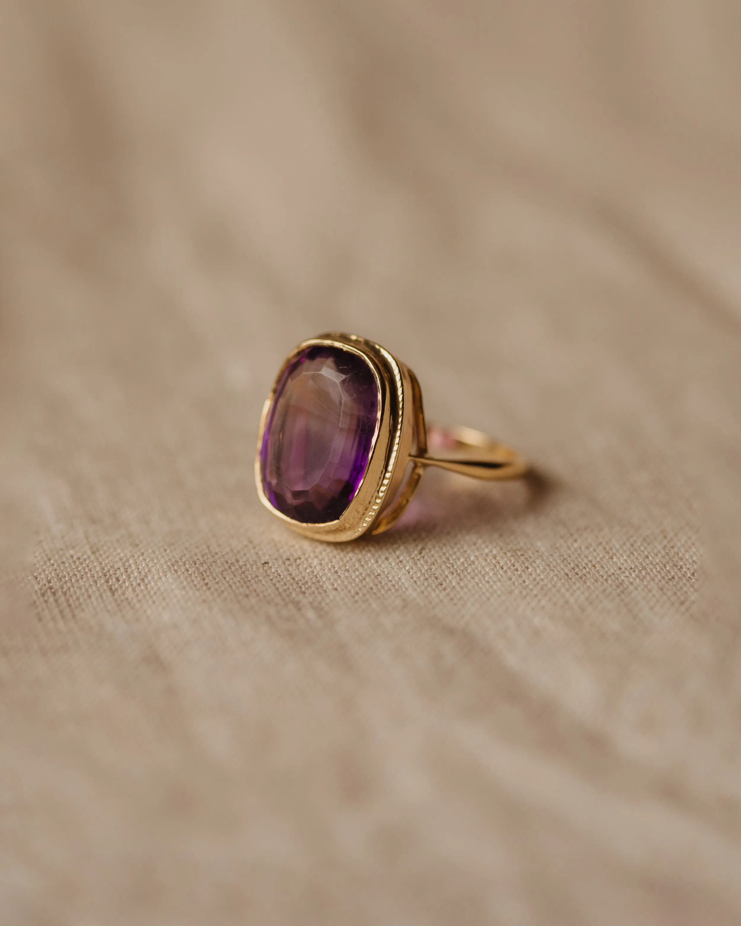 Saoirse 1977 9ct Gold Amethyst Ring sold by Rock n Rose product image thumbnail 2