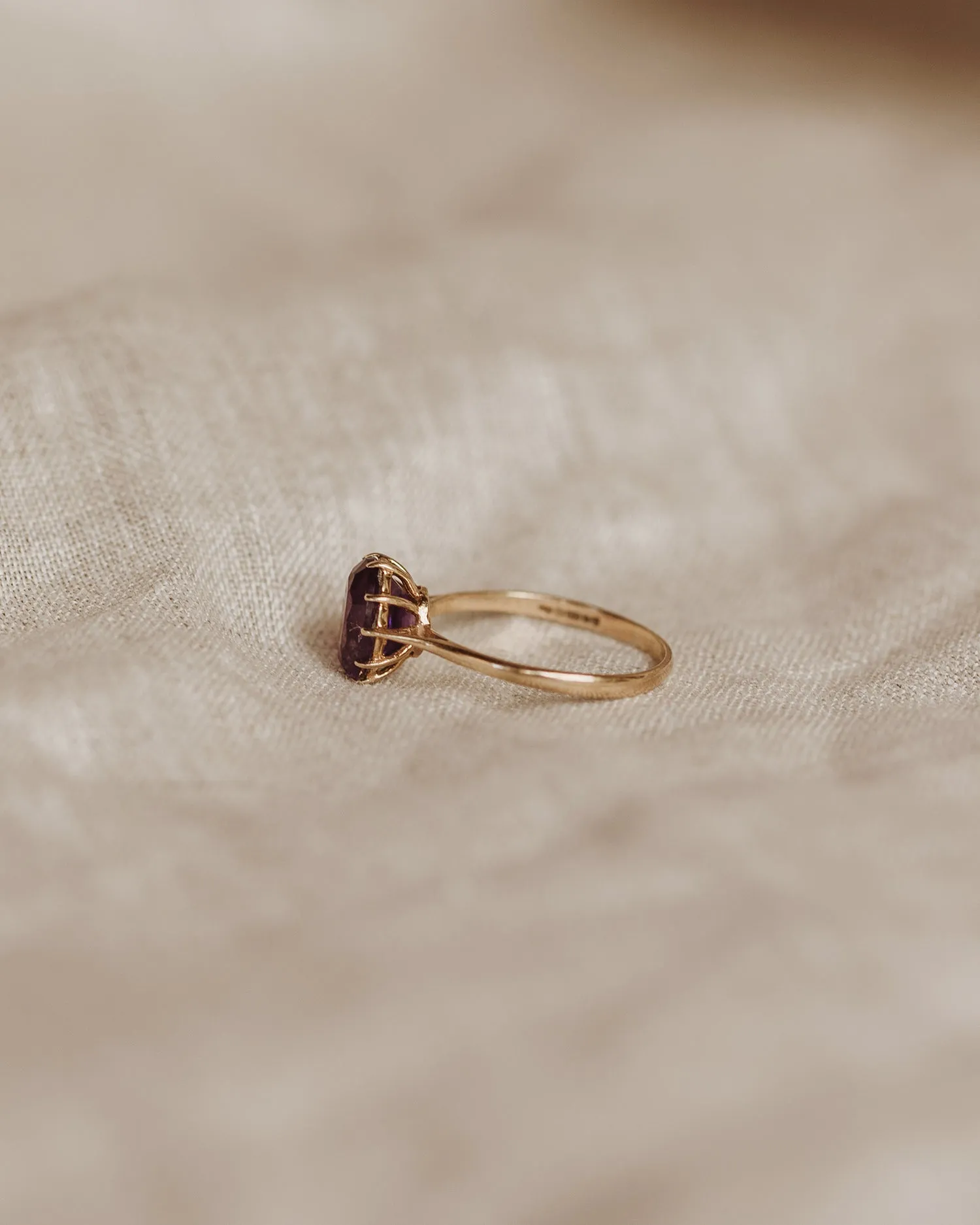 Olga 9ct Gold Amethyst Ring sold by Rock n Rose product image thumbnail 5