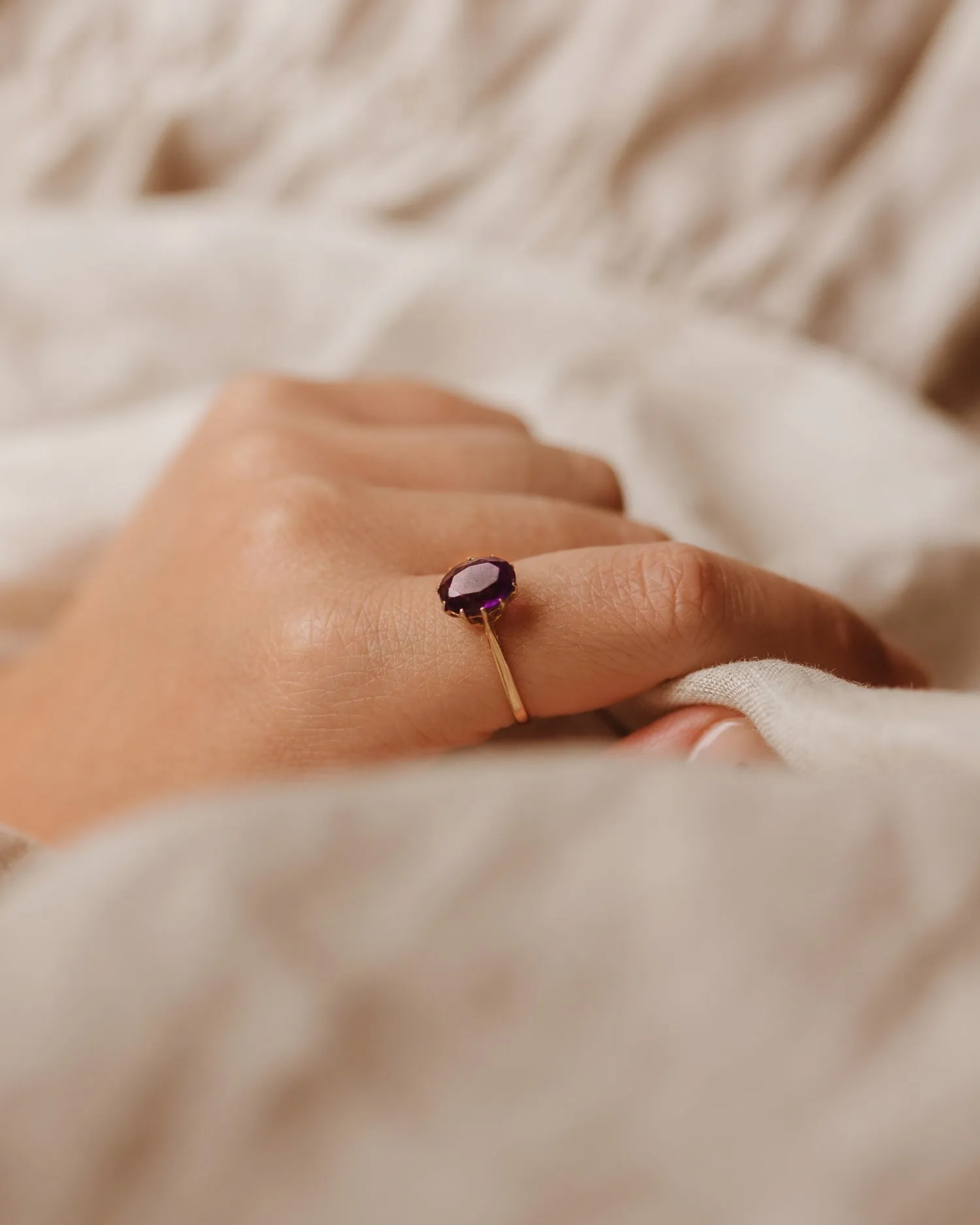 Olga 9ct Gold Amethyst Ring sold by Rock n Rose