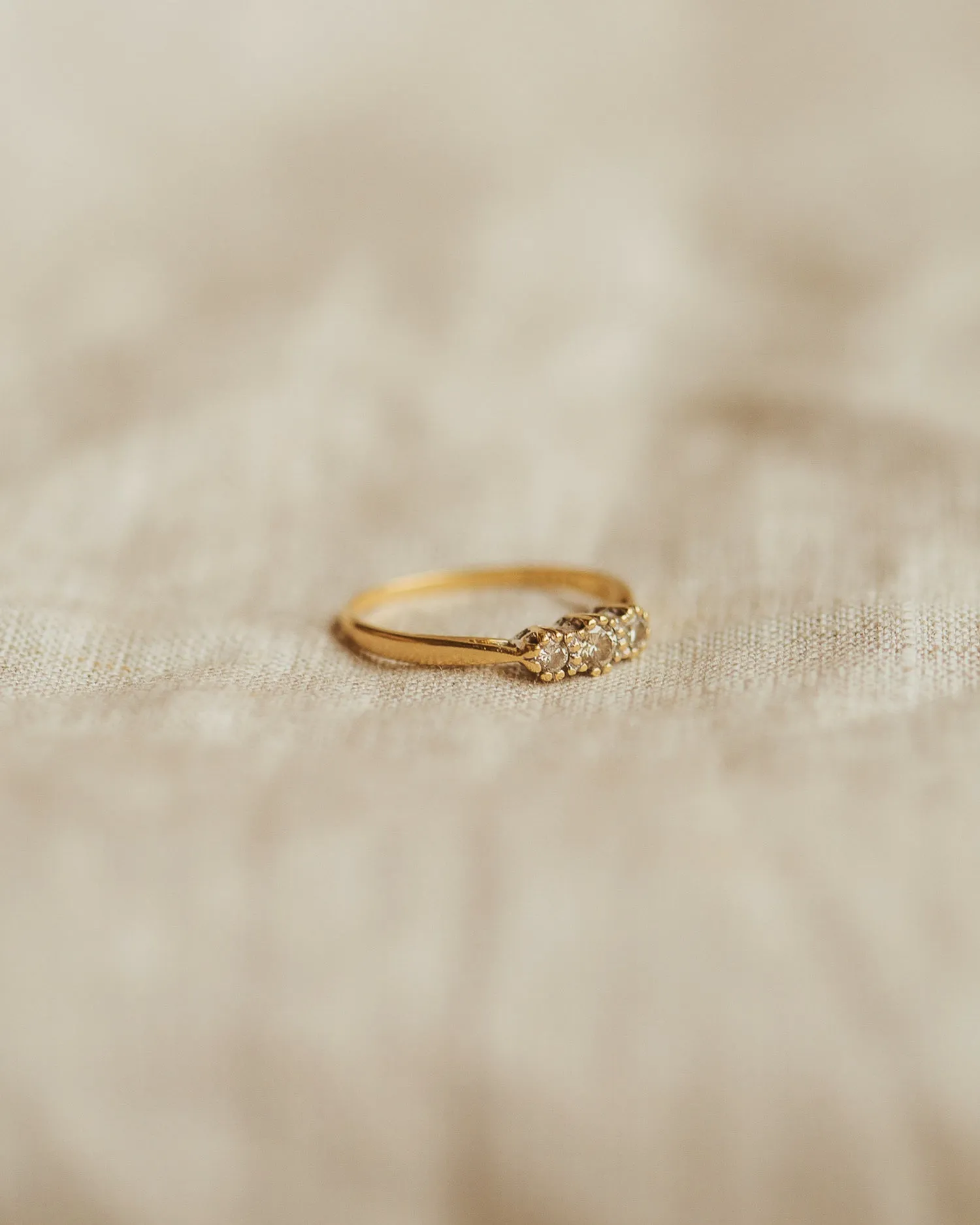 Juniper 18ct Gold Diamond Trilogy Ring sold by Rock n Rose product image thumbnail 3