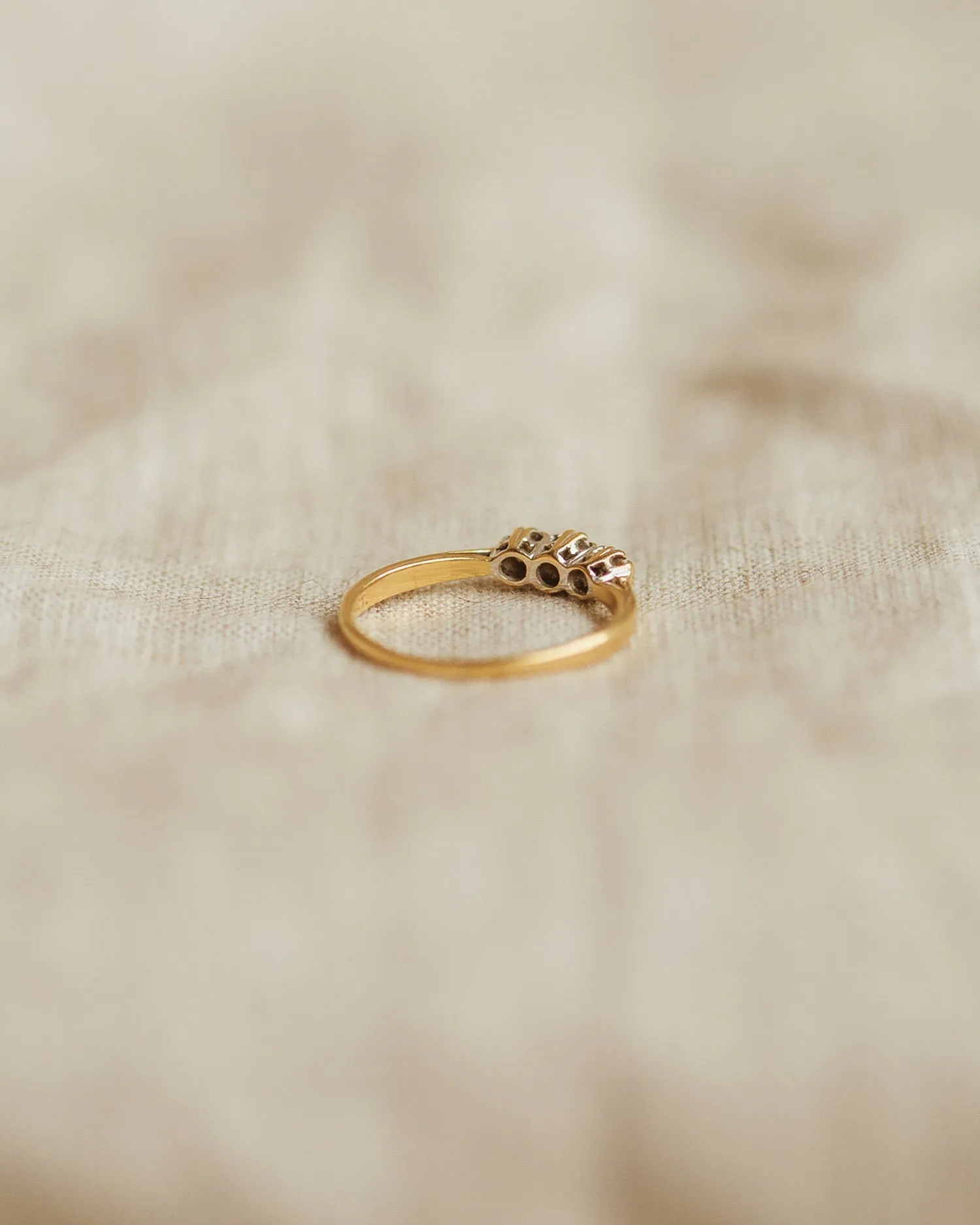 Juniper 18ct Gold Diamond Trilogy Ring sold by Rock n Rose product image thumbnail 4