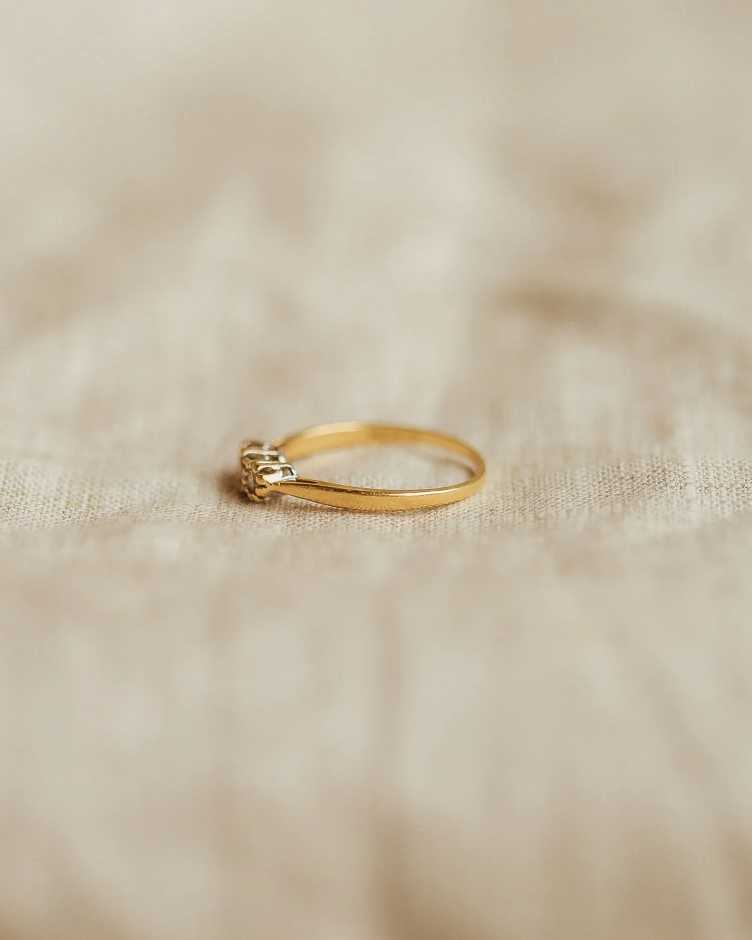 Juniper 18ct Gold Diamond Trilogy Ring sold by Rock n Rose product image thumbnail 5