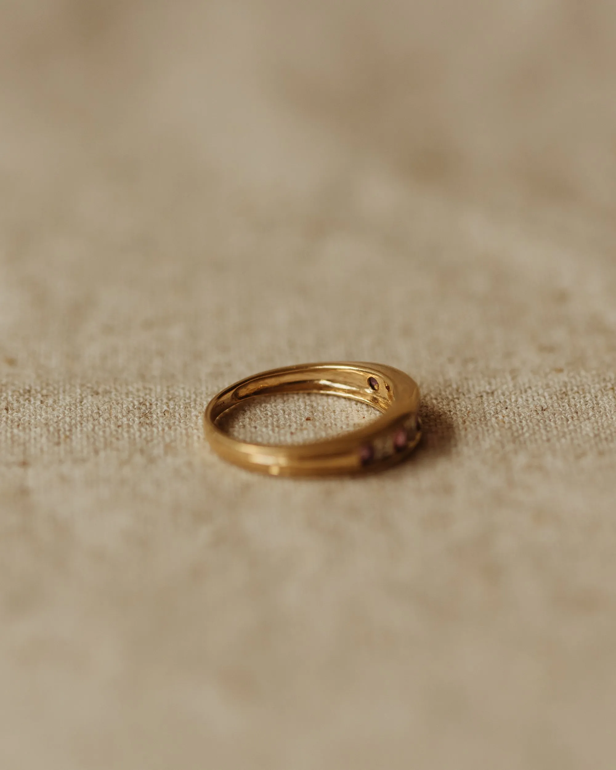 Bernadette Vintage 9ct Gold Amethyst & Diamond Ring sold by Rock n Rose product image thumbnail 5