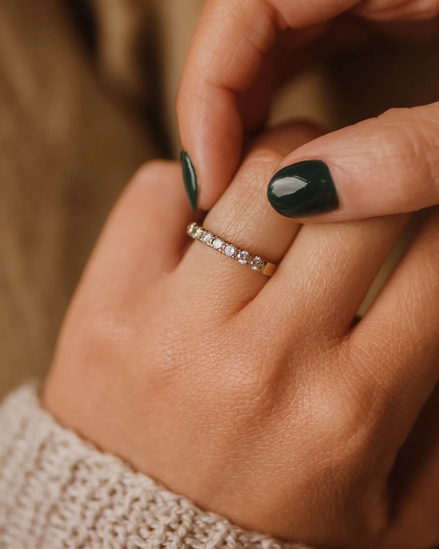 Josephine 1986 9ct Gold CZ Ring sold by Rock n Rose product image thumbnail 2