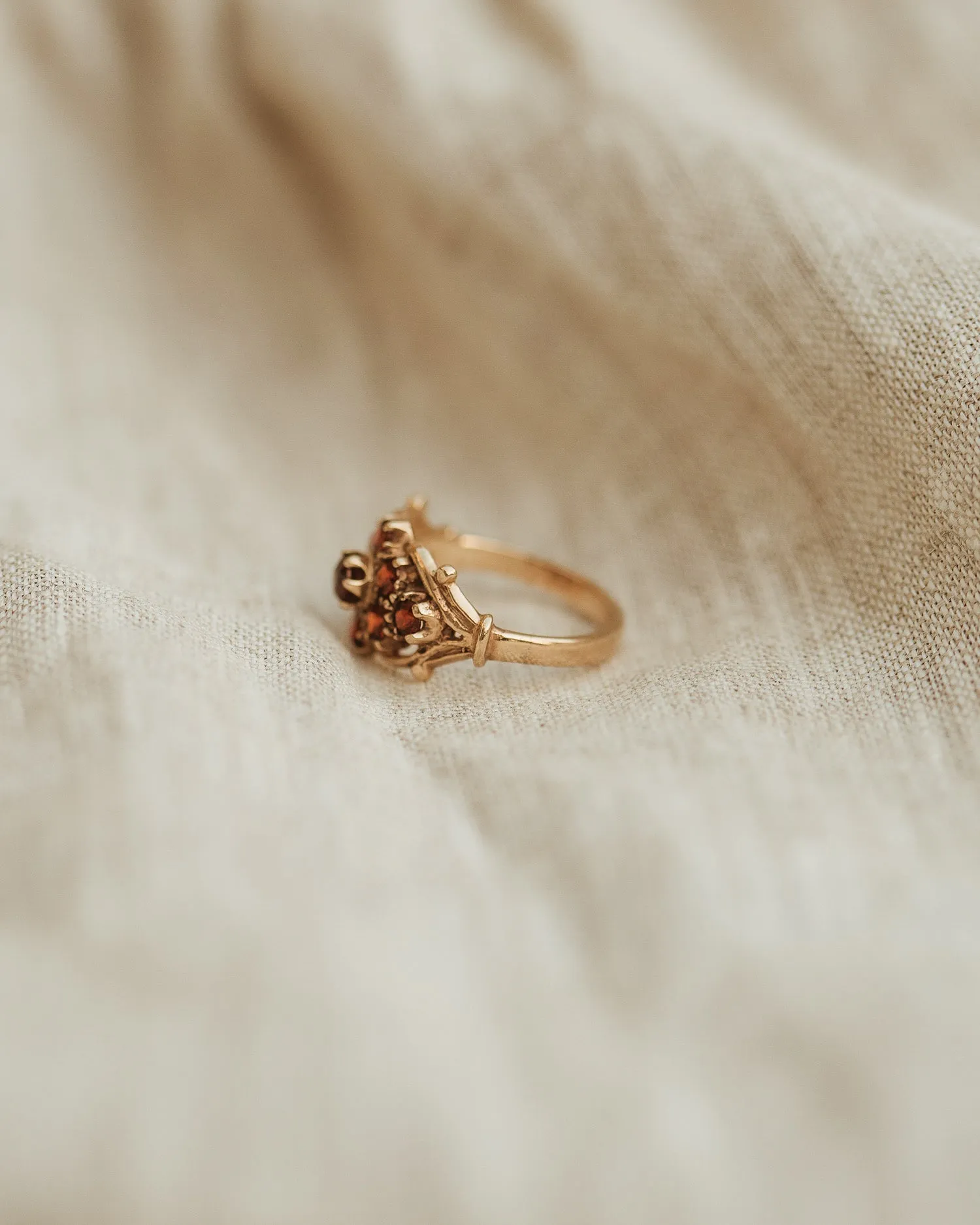 Nancy 9ct Gold Garnet Ring sold by Rock n Rose product image thumbnail 5