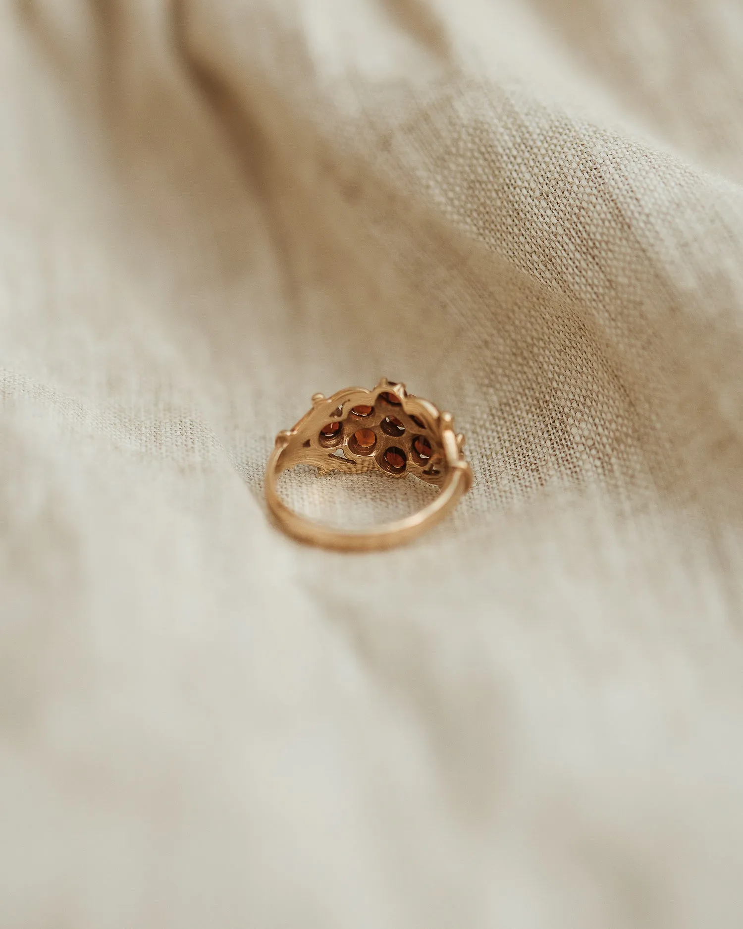 Nancy 9ct Gold Garnet Ring sold by Rock n Rose product image thumbnail 4