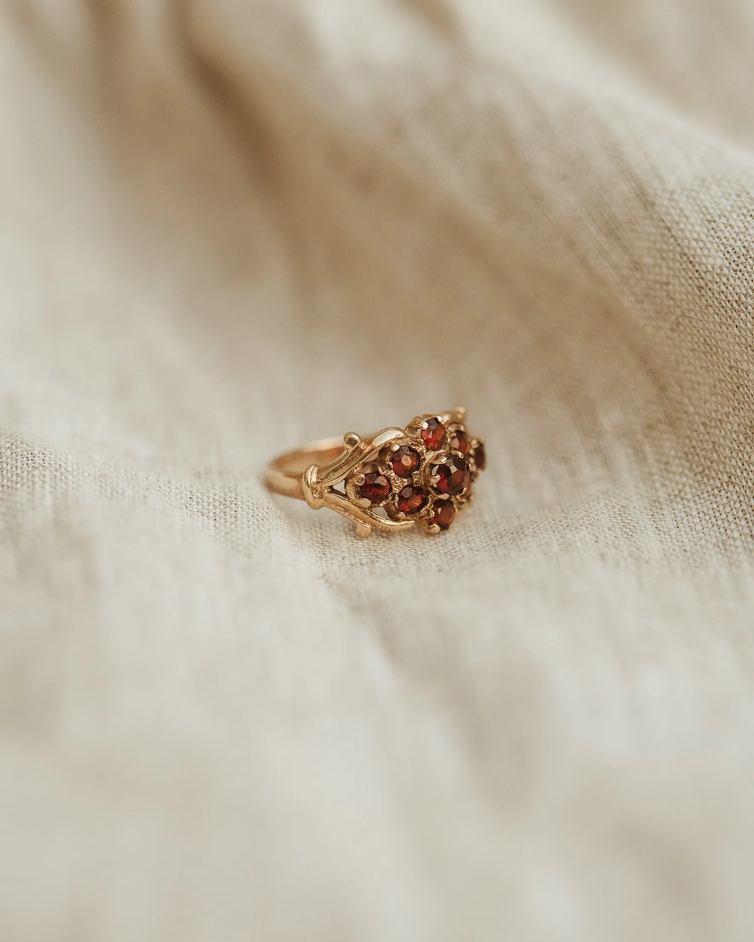 Nancy 9ct Gold Garnet Ring sold by Rock n Rose product image thumbnail 3