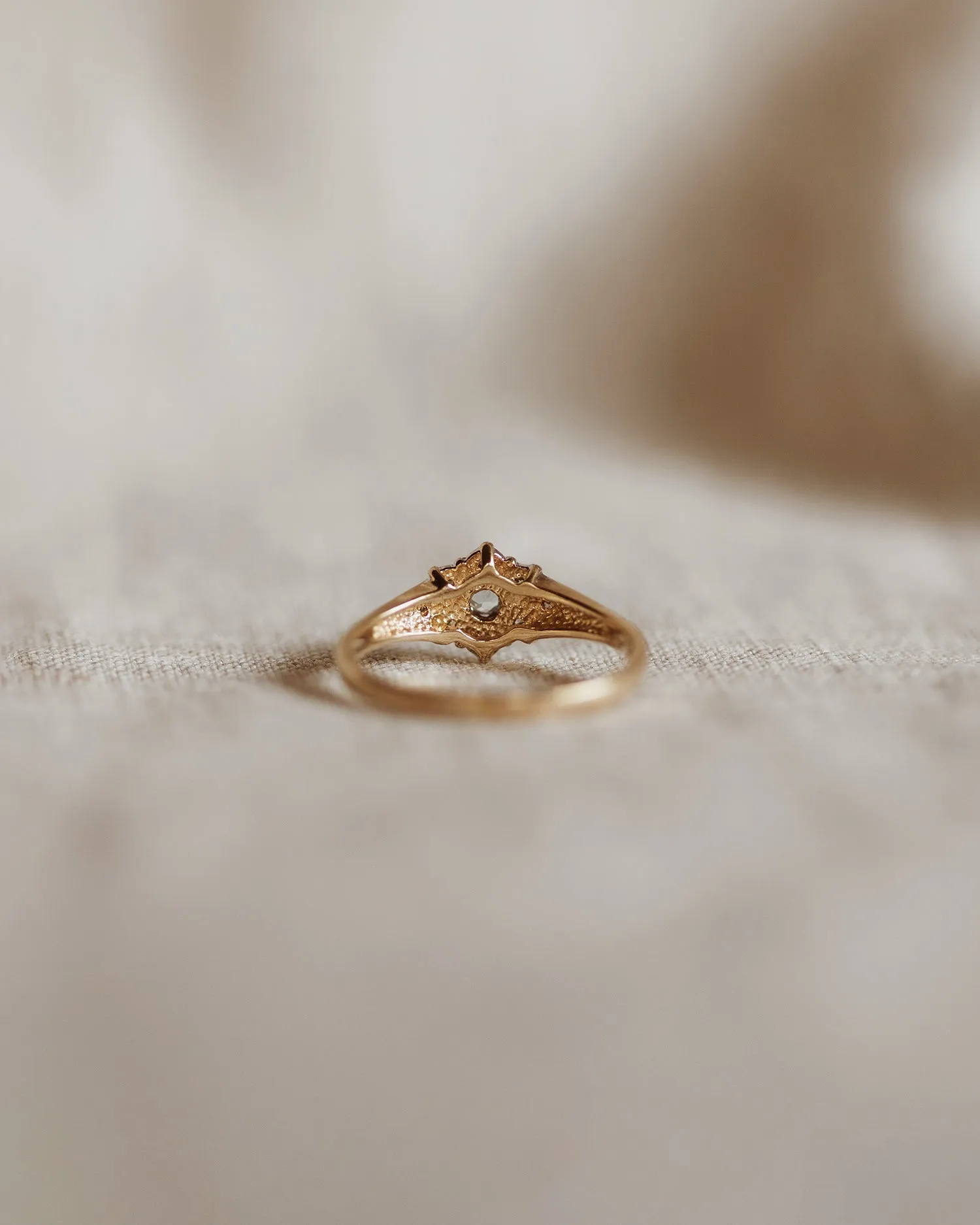 Nettie 9ct Gold Aquamarine & Diamond Ring sold by Rock n Rose product image thumbnail 5