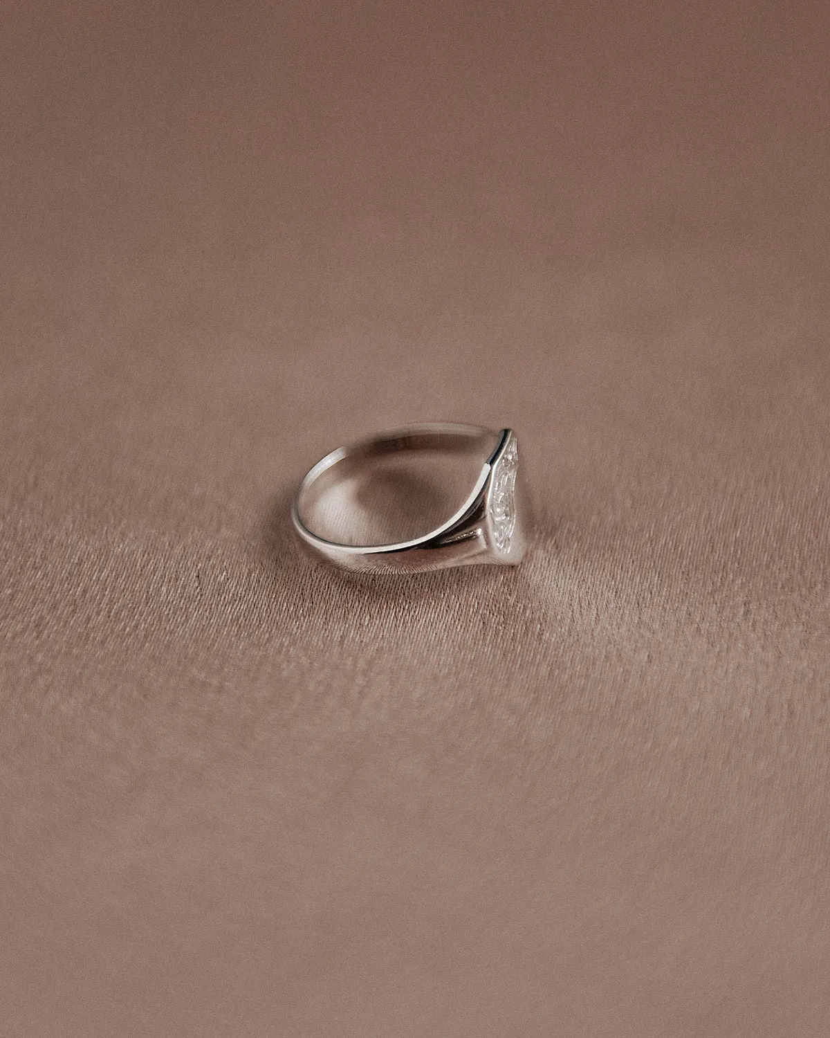 George Sterling Silver Signet Pinky Ring sold by Rock n Rose product image thumbnail 4