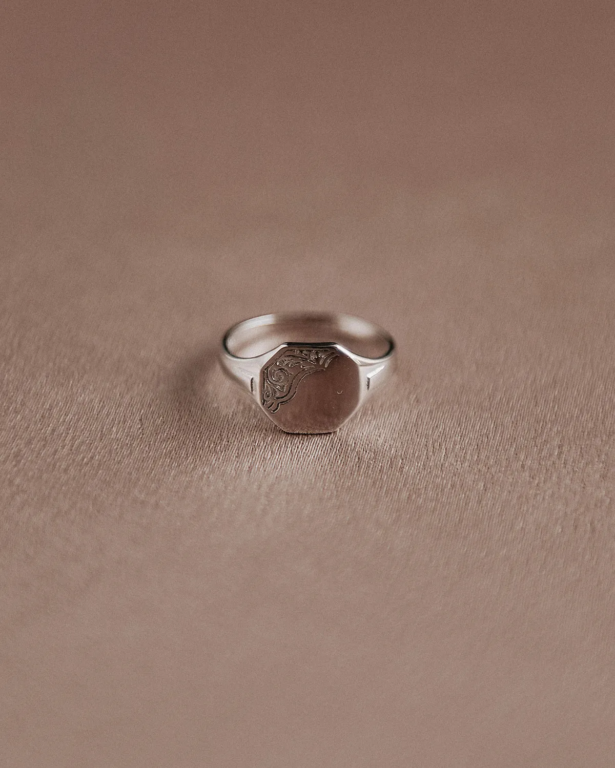 George Sterling Silver Signet Pinky Ring sold by Rock n Rose product image thumbnail 3