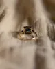 Esther Vintage 18ct Gold Sapphire & Diamond Square Cluster Ring sold by Rock n Rose