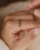 Posey Antique 18ct Gold Sapphire & Diamond Five Stone Ring sold by Rock n Rose