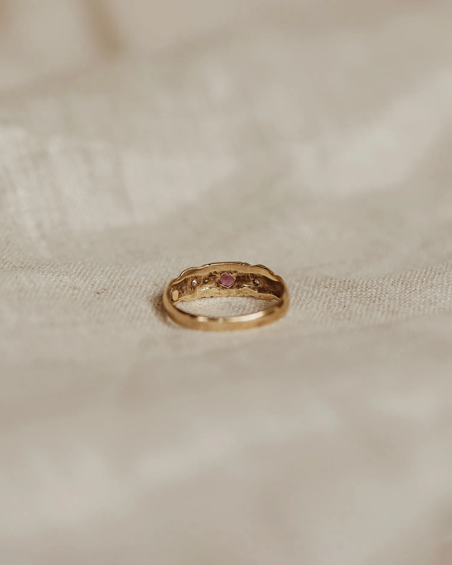 Florence 9ct Gold Ruby & Diamond Ring sold by Rock n Rose product image thumbnail 4