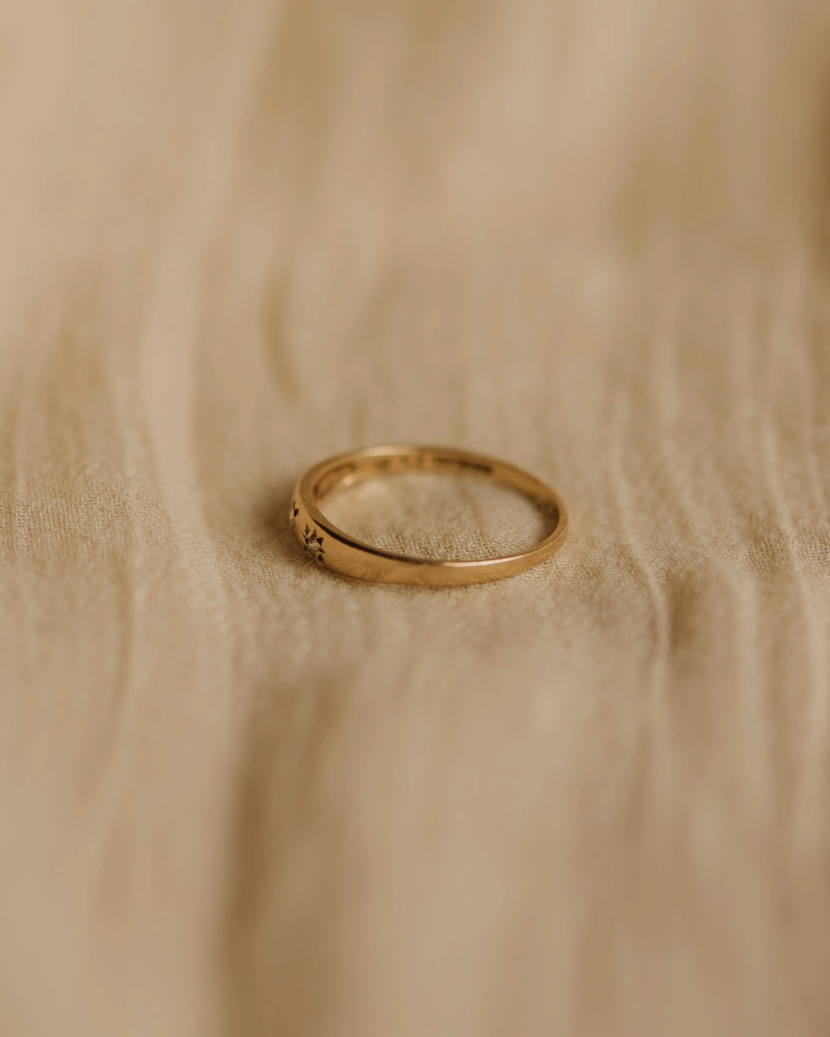 Wallis 9ct Gold Vintage CZ Ring sold by Rock n Rose product image thumbnail 5