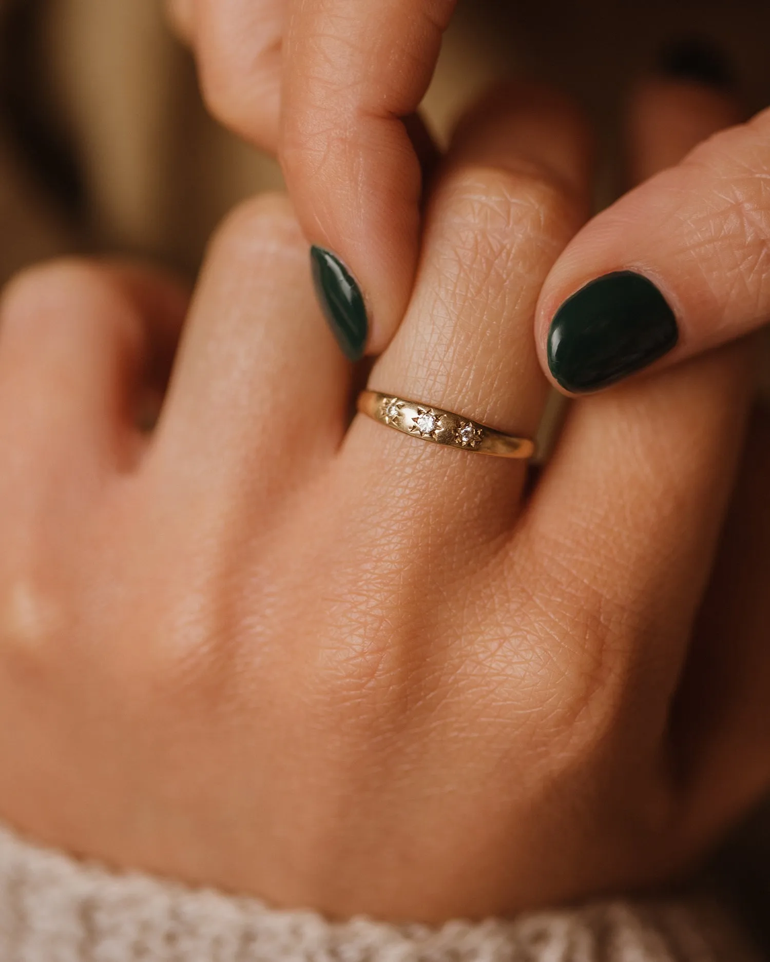 Wallis 9ct Gold Vintage CZ Ring sold by Rock n Rose product image thumbnail 2