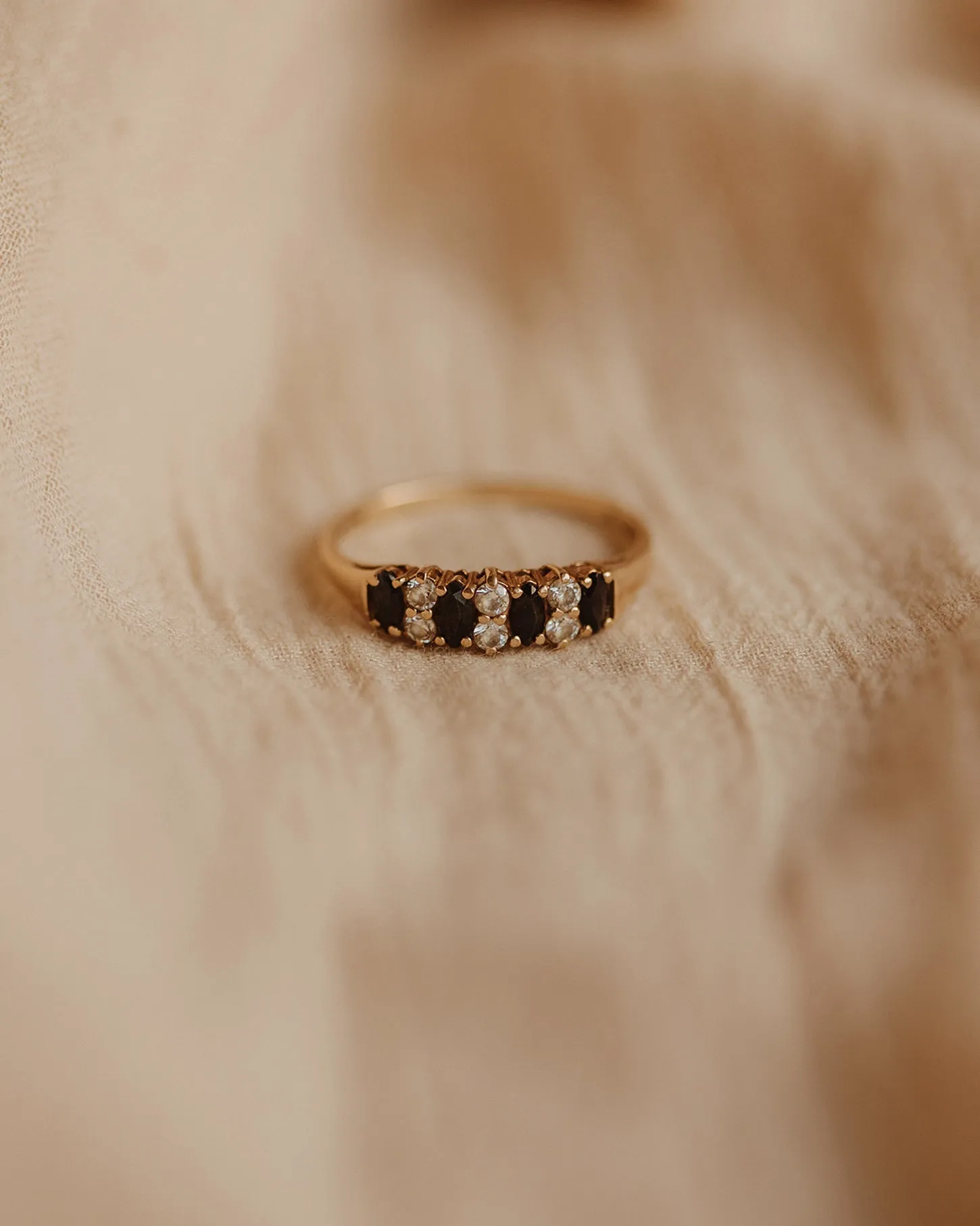 Rena 9ct Gold Vintage Sapphire Ring sold by Rock n Rose product image thumbnail 2