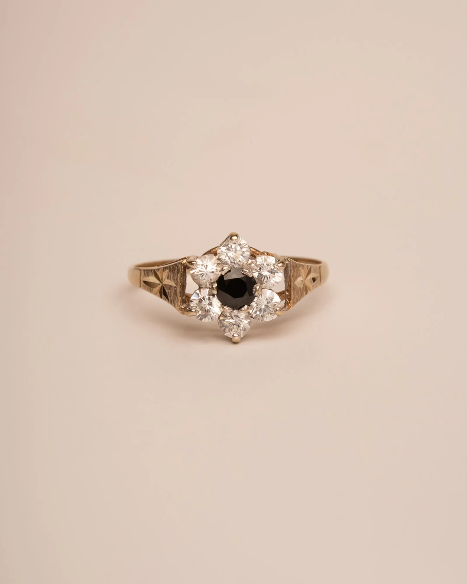 Harriet 9ct Gold Sapphire Cluster Ring sold by Rock n Rose