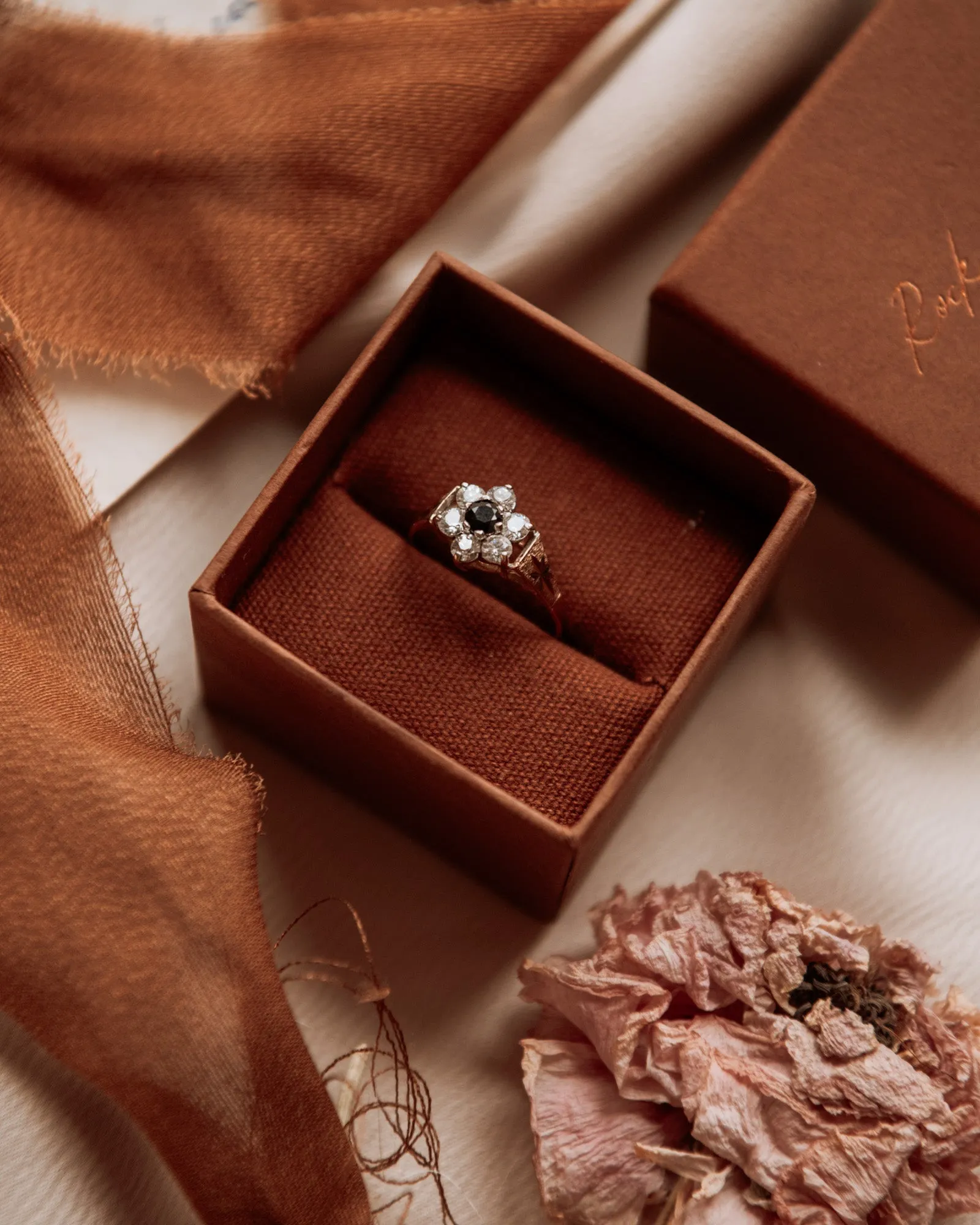 Harriet 9ct Gold Sapphire Cluster Ring sold by Rock n Rose product image thumbnail 5