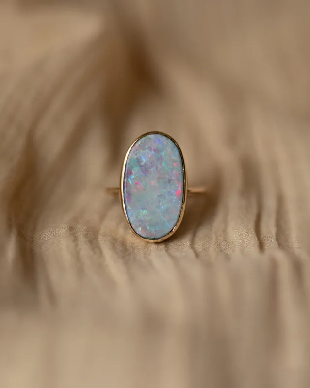 Gilda Vintage 9ct Gold Opal Doublet Ring sold by Rock n Rose