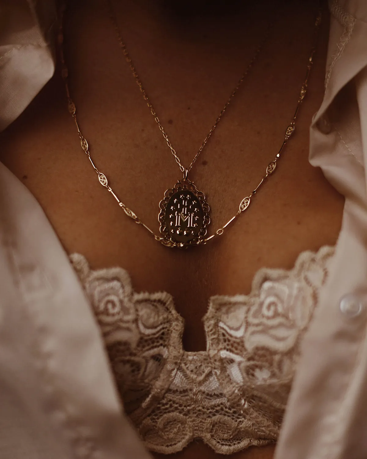 Truly Miraculous Medal Necklace sold by Rock n Rose product image thumbnail 5