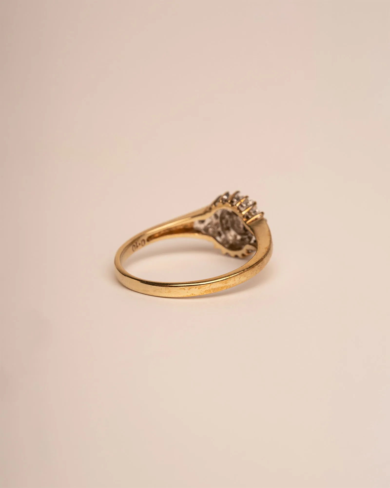June 9ct Gold Diamond Cluster Ring sold by Rock n Rose product image thumbnail 4