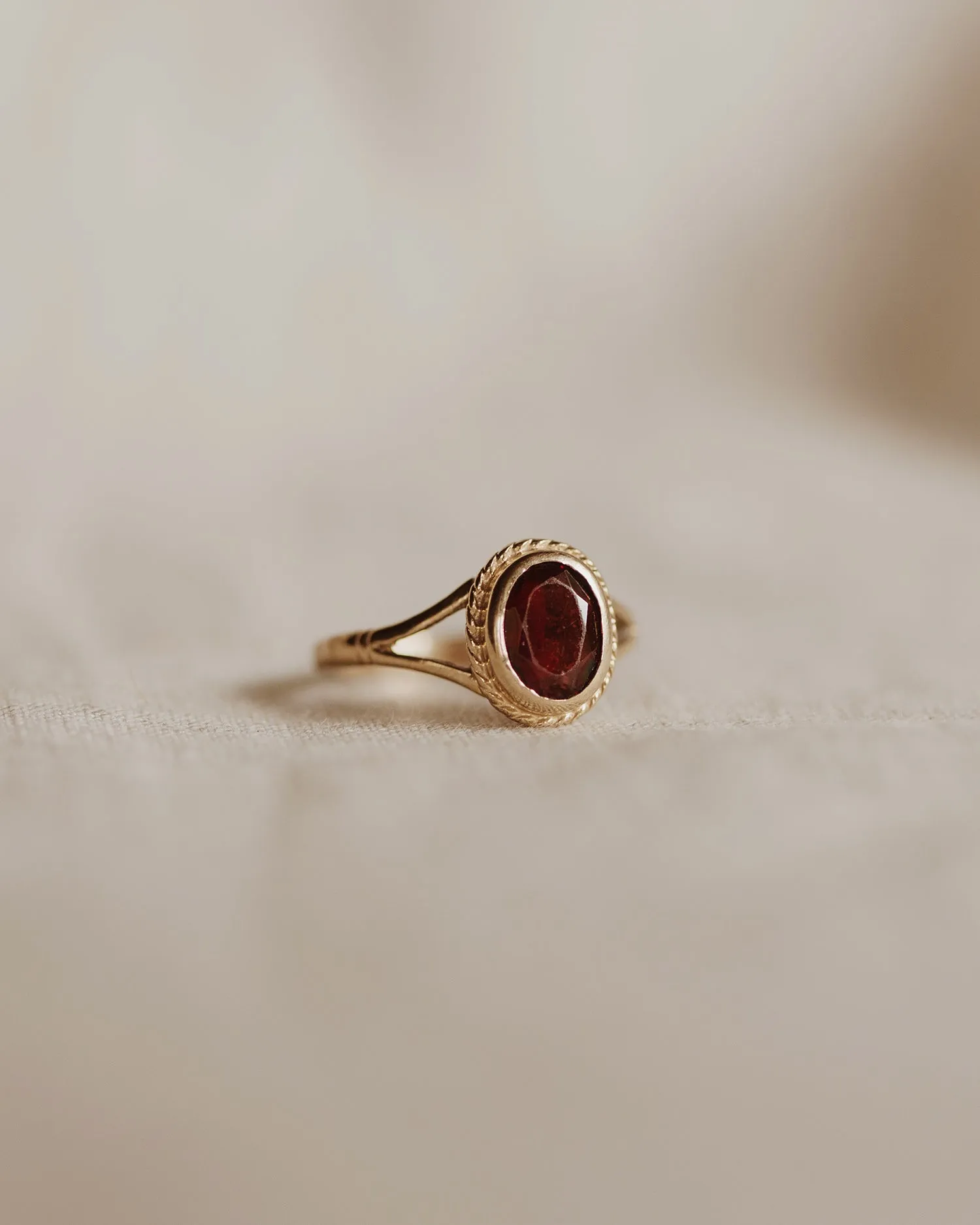 Evelyn 9ct Gold Garnet Ring sold by Rock n Rose product image thumbnail 3