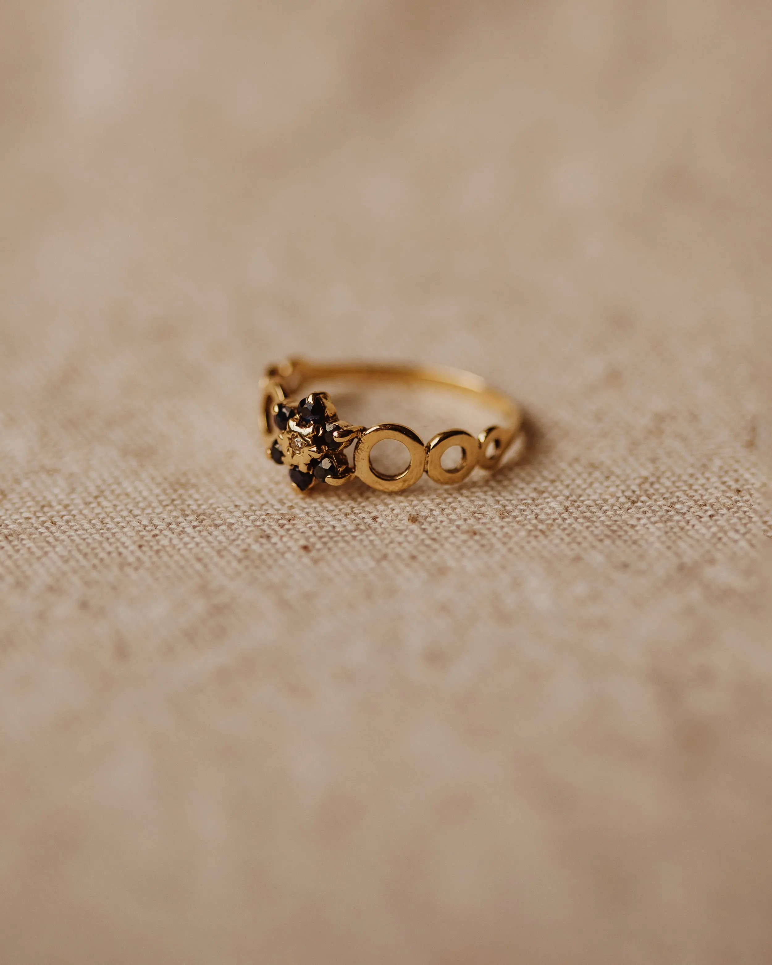 Janis 1978 9ct Gold Sapphire & Diamond Ring sold by Rock n Rose product image thumbnail 3