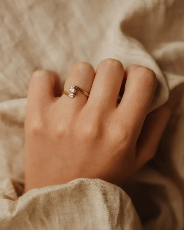 Lottie 9ct Gold Vintage CZ Ring sold by Rock n Rose