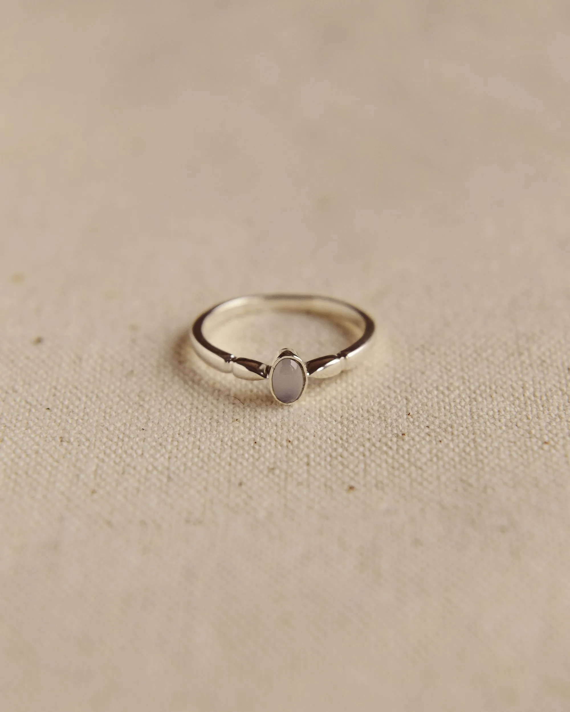 Joanie Sterling Silver Birthstone Ring - March sold by Rock n Rose