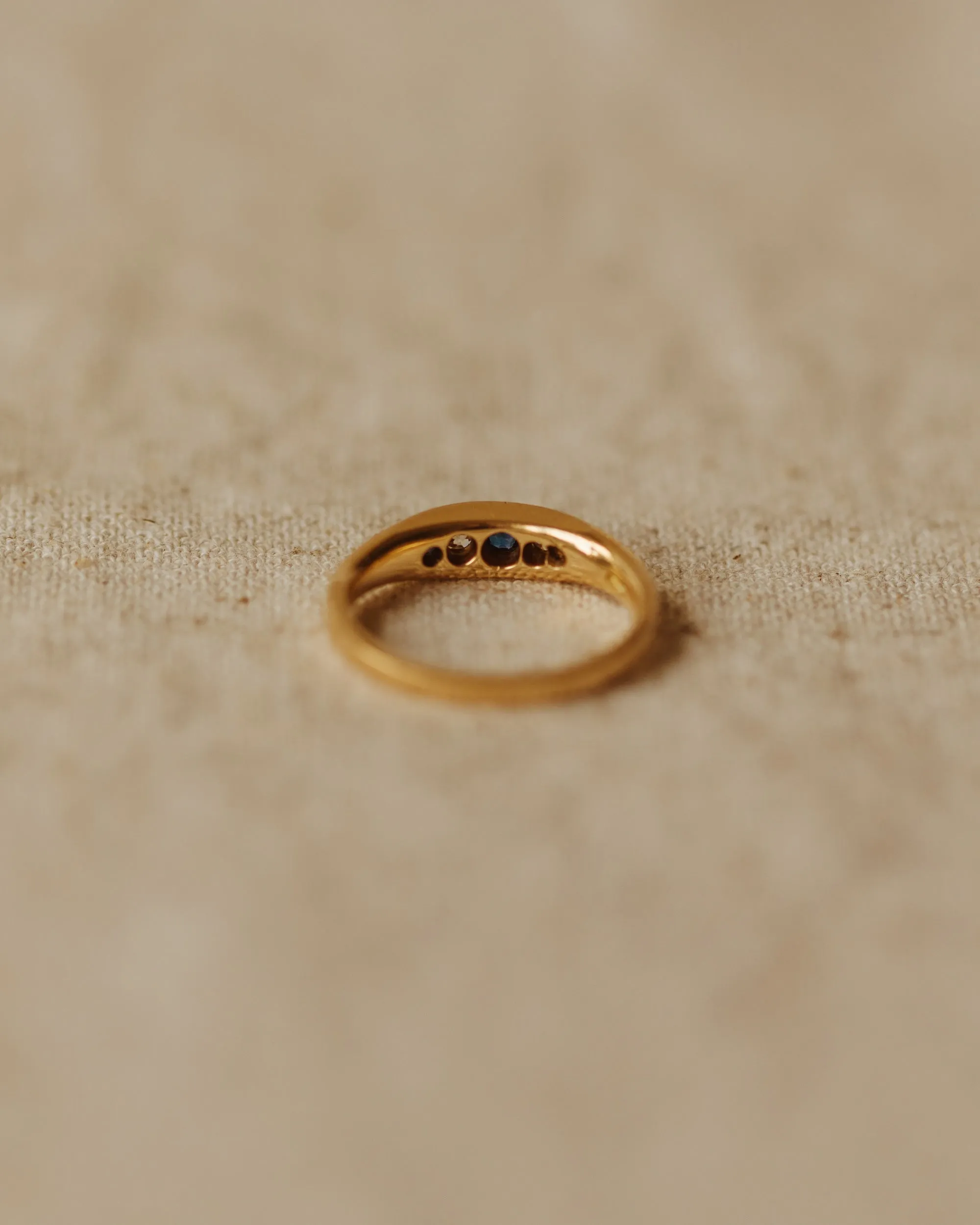 Clara 1914 18ct Gold Sapphire & Diamond Ring sold by Rock n Rose product image thumbnail 4