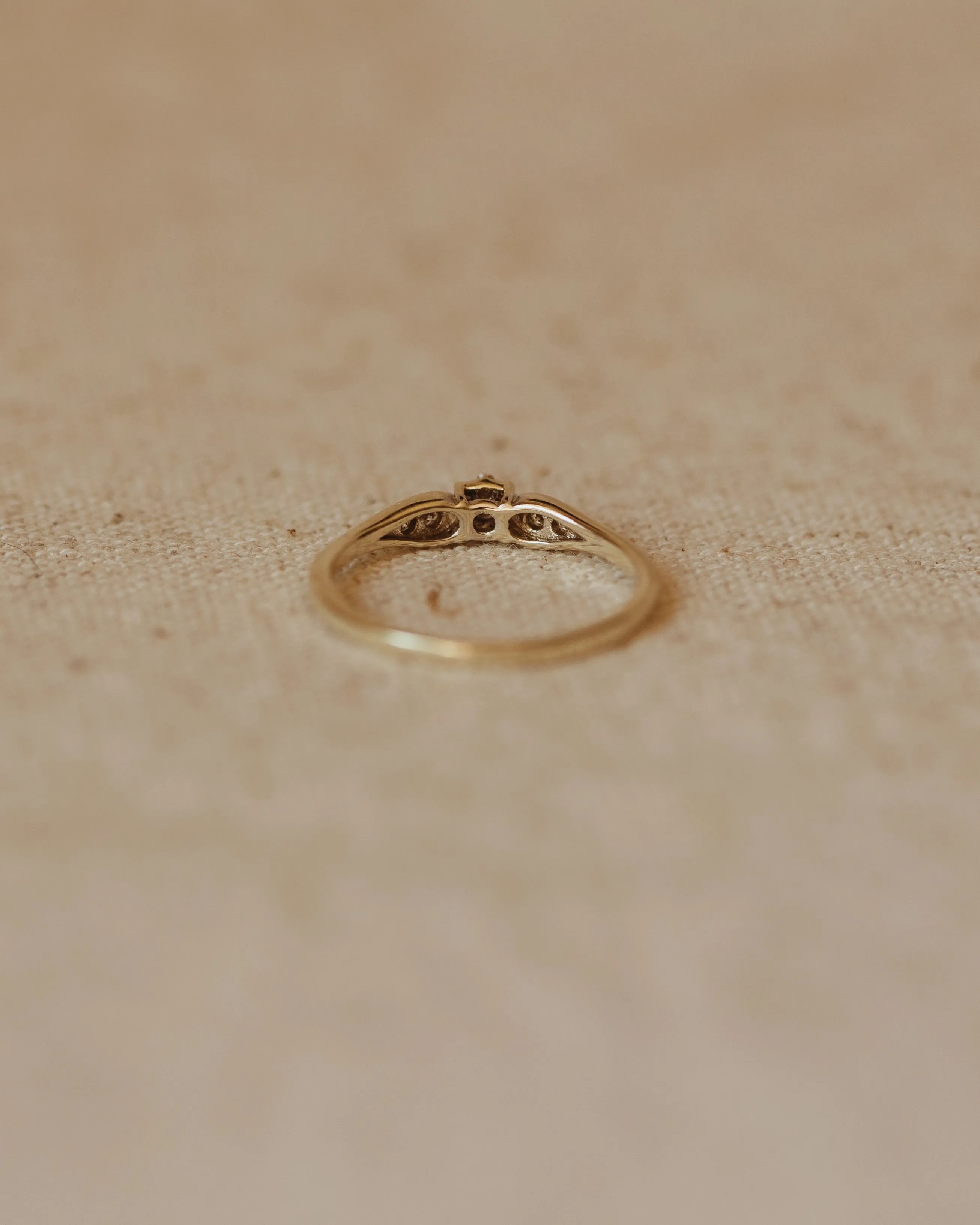 Clarice Vintage 9ct White Gold Diamond Ring sold by Rock n Rose product image thumbnail 4