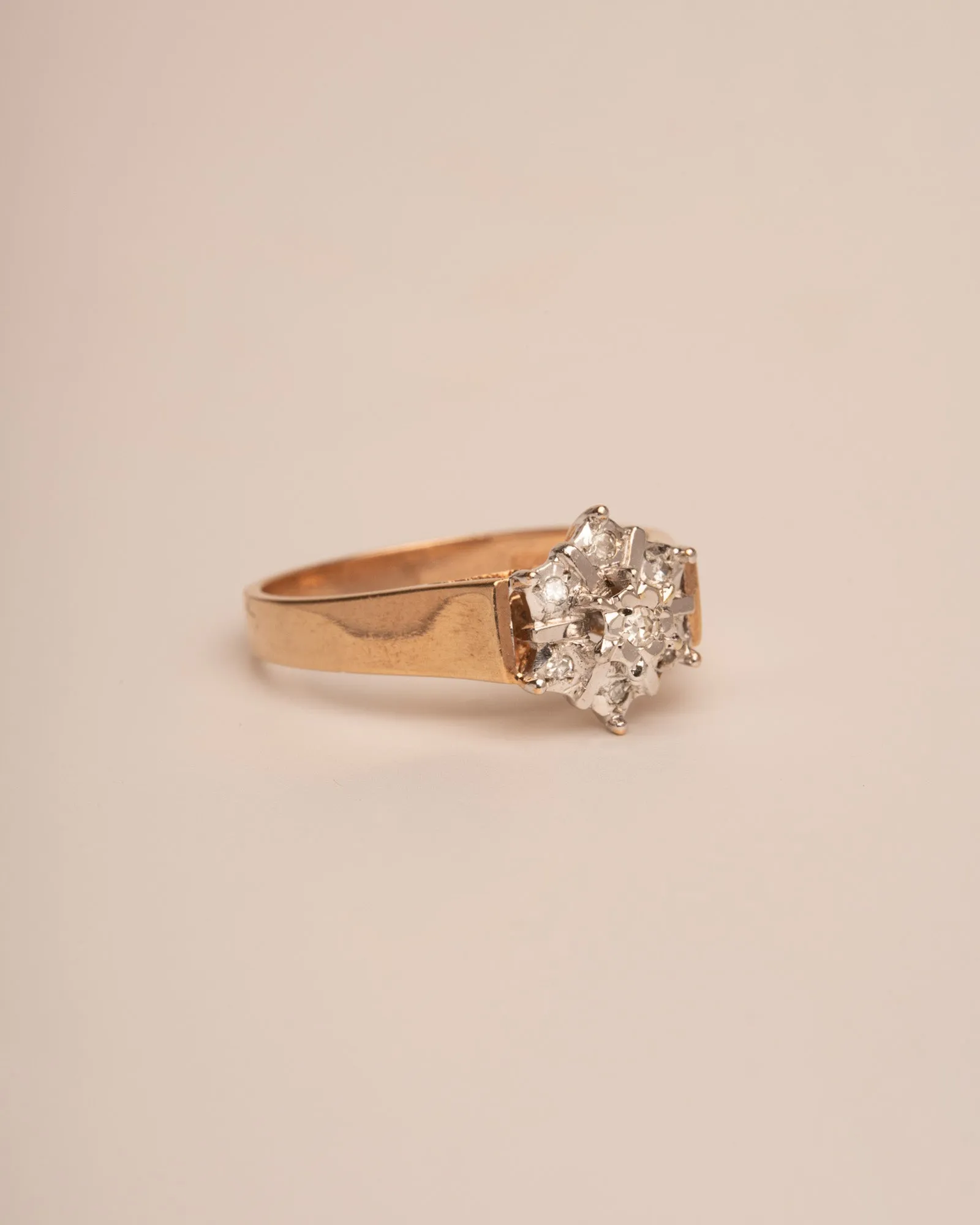 Bess 9ct Gold Diamond Cluster Ring sold by Rock n Rose product image thumbnail 4