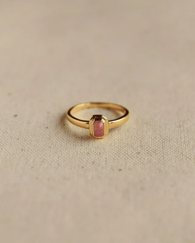 Frances Gold Vermeil Birthstone Ring - July sold by Rock n Rose