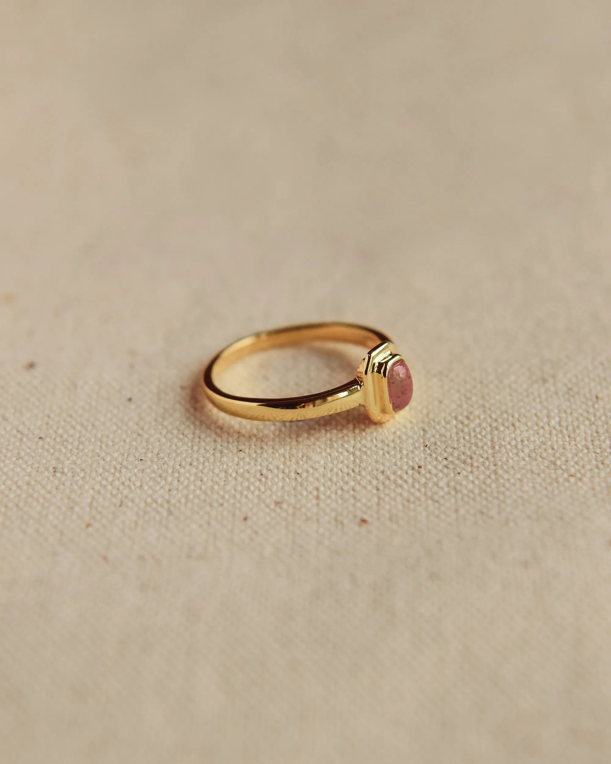 Frances Gold Vermeil Birthstone Ring - July sold by Rock n Rose product image thumbnail 2