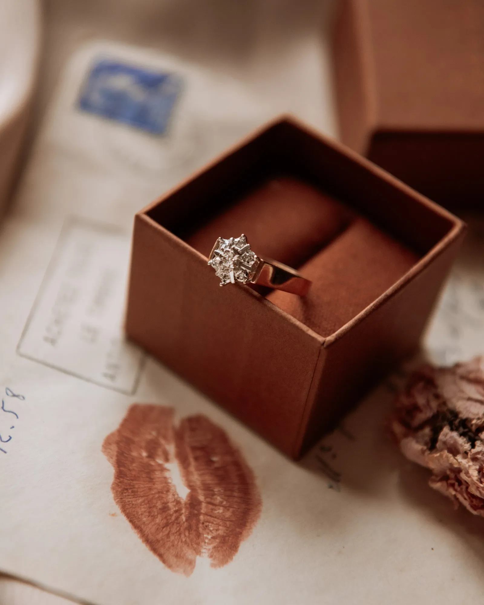 Bess 9ct Gold Diamond Cluster Ring sold by Rock n Rose product image thumbnail 3