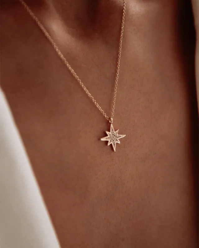 Bette Delicate Pavé Star Necklace sold by Rock n Rose