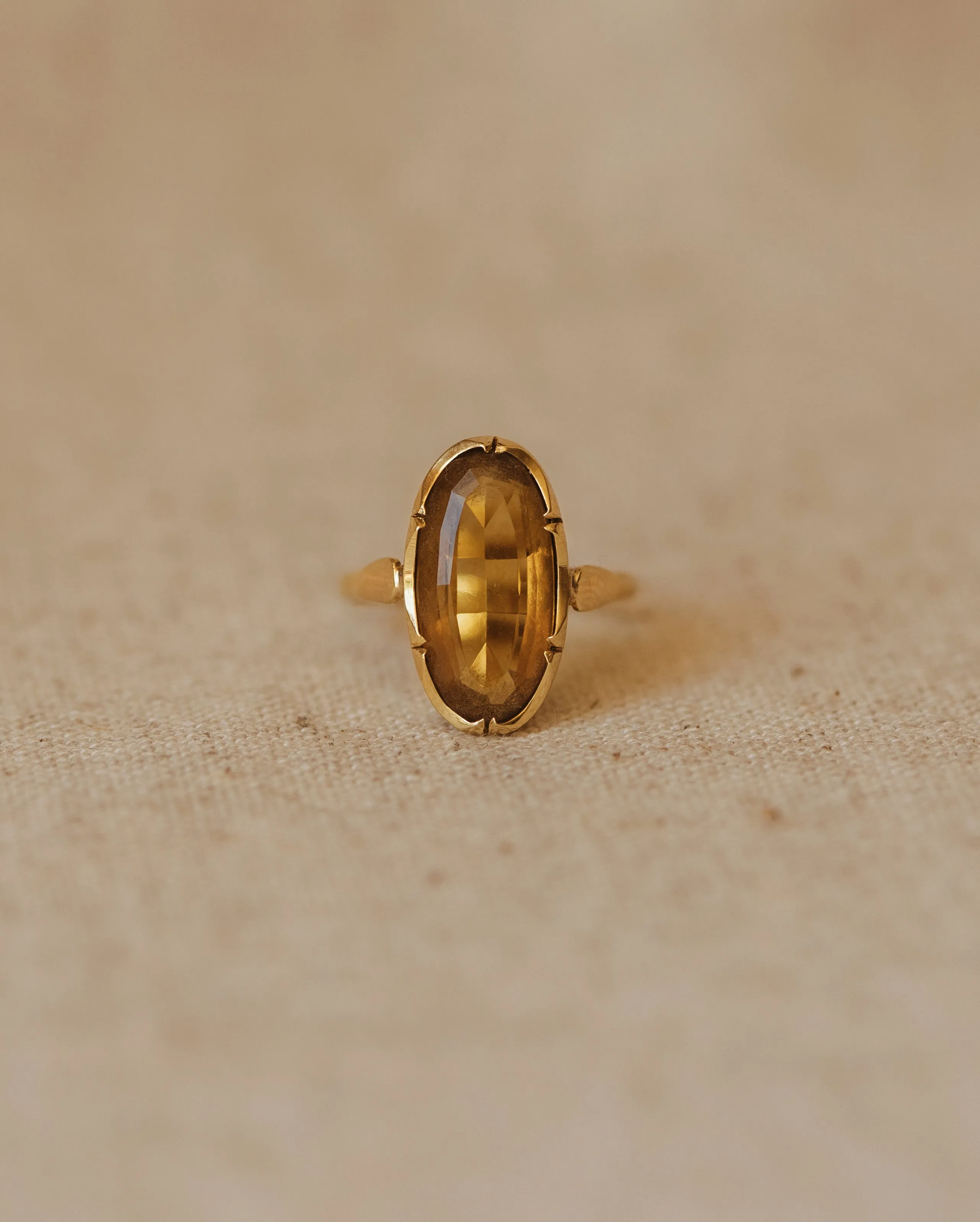 Jean Vintage 9ct Gold Smoky Quartz Ring sold by Rock n Rose product image thumbnail 2