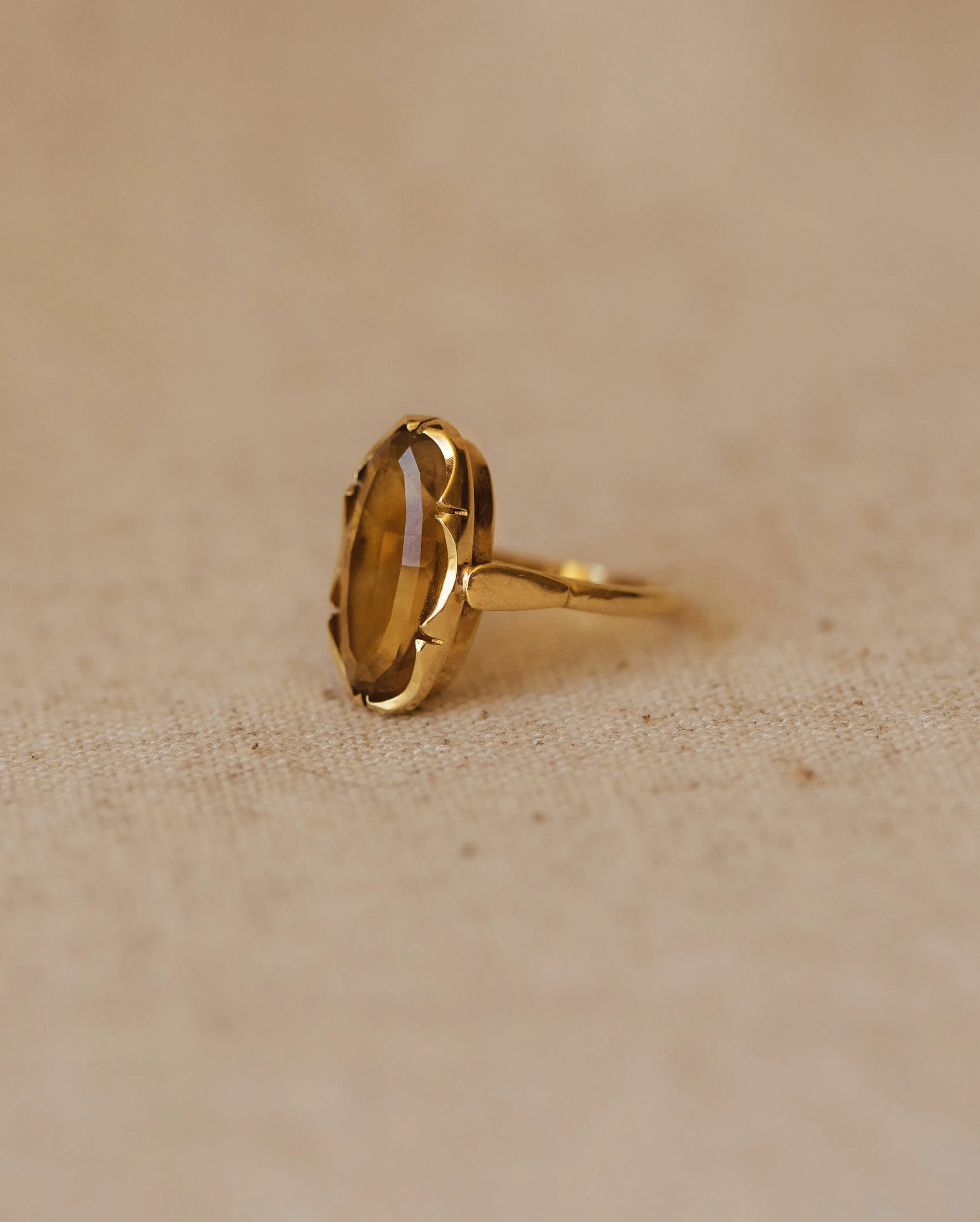 Jean Vintage 9ct Gold Smoky Quartz Ring sold by Rock n Rose product image thumbnail 3