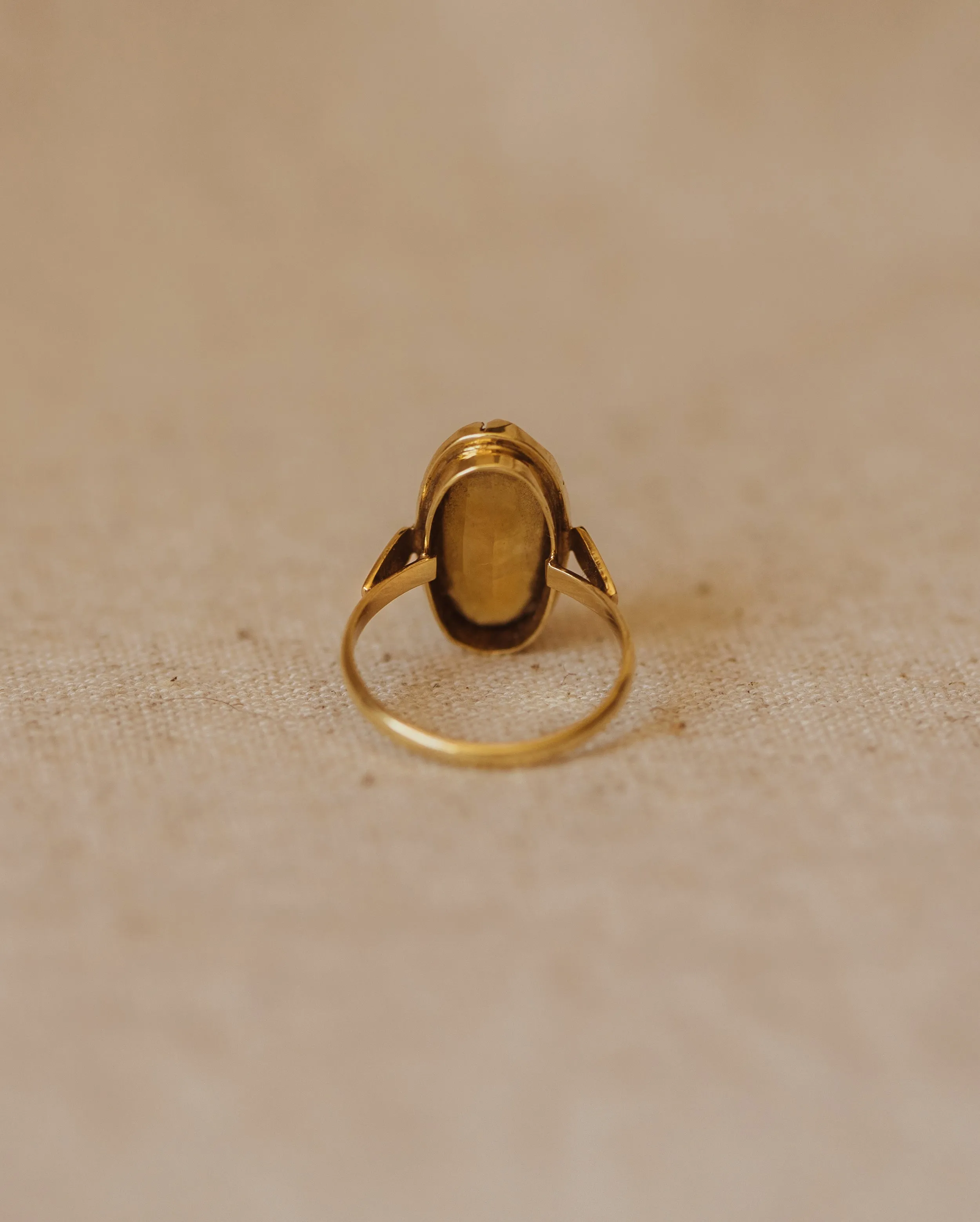 Jean Vintage 9ct Gold Smoky Quartz Ring sold by Rock n Rose product image thumbnail 4