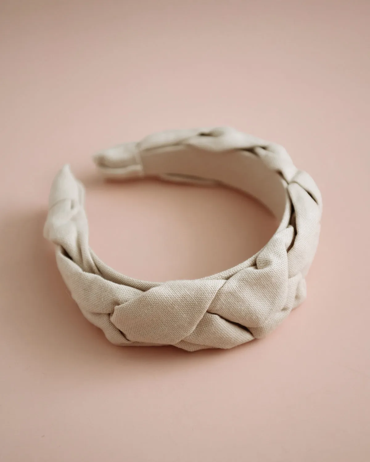 Millicent Natural Linen Plaited Headband sold by Rock n Rose product image thumbnail 5