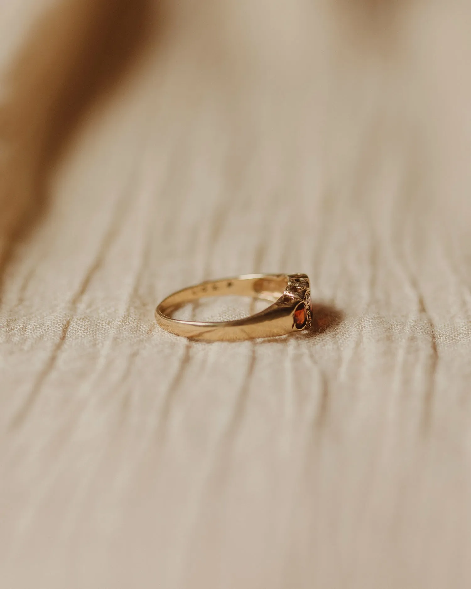 Virginia 9ct Gold Garnet & Diamond Ring sold by Rock n Rose product image thumbnail 4