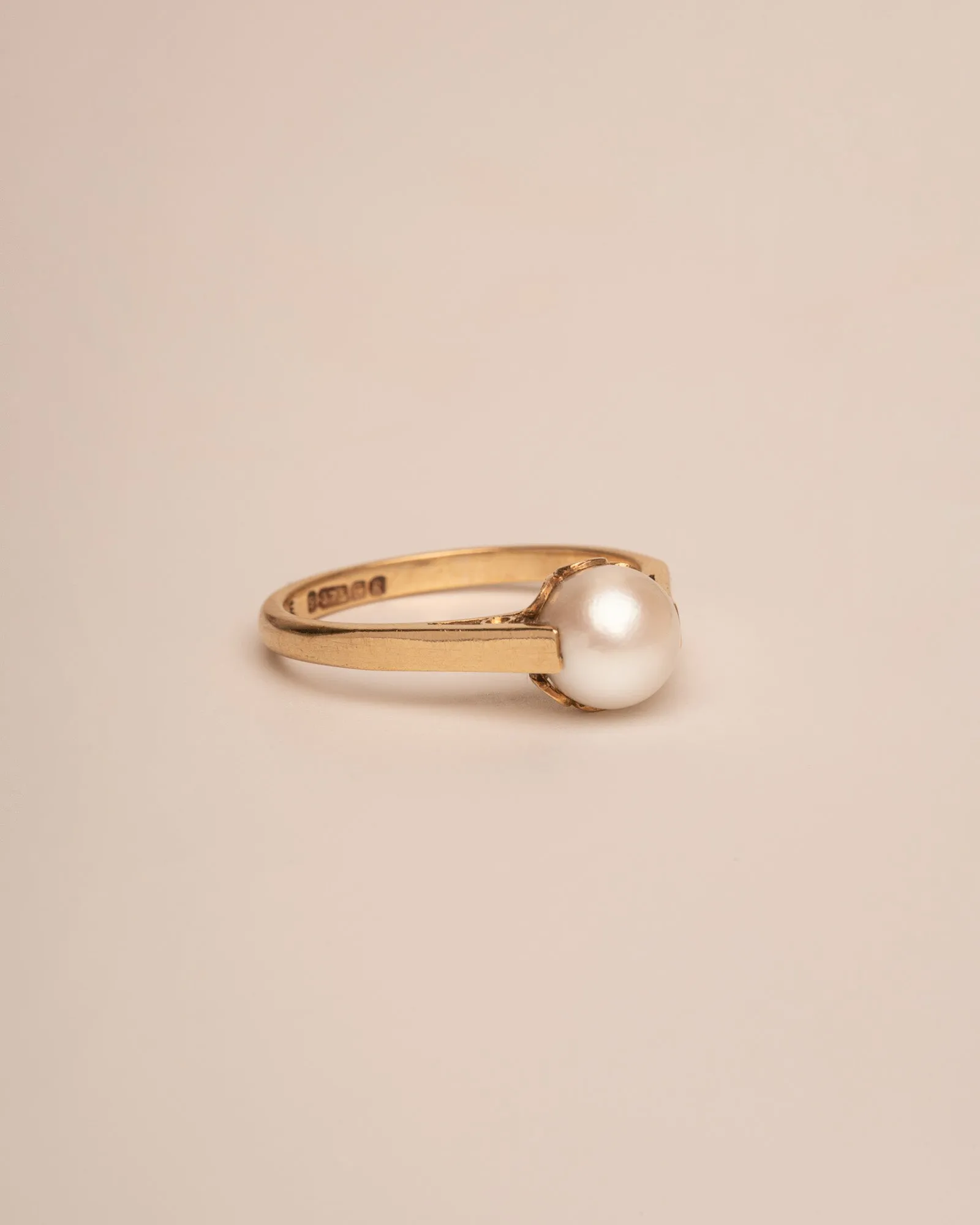 Adelaide 9ct Gold Pearl Solitaire Ring sold by Rock n Rose product image thumbnail 3