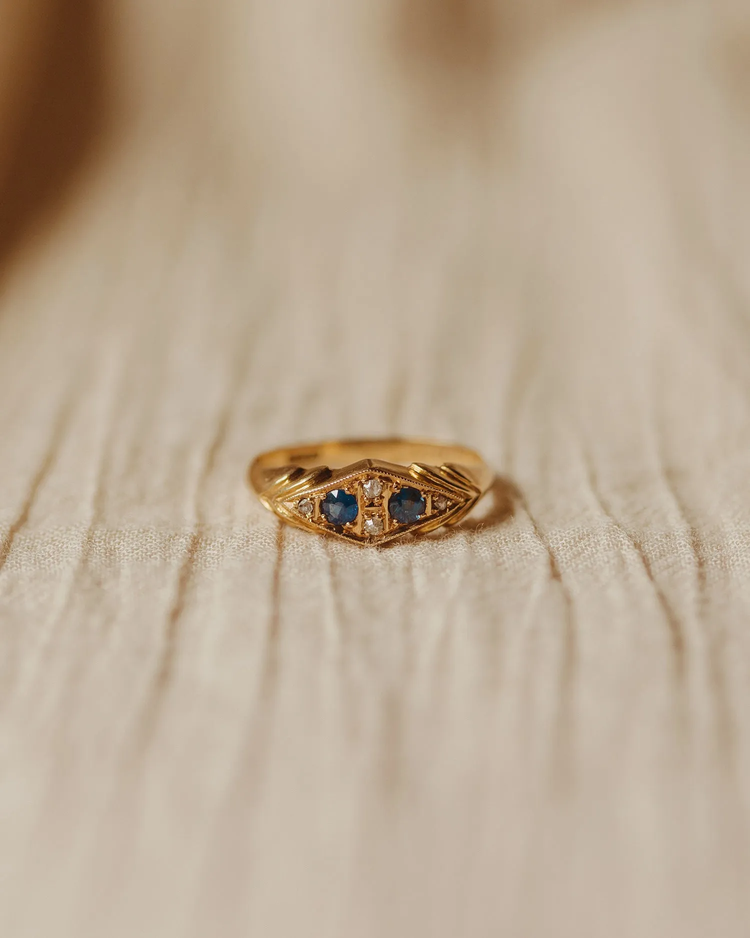 Emmeline 18ct Gold Sapphire & Diamond Ring sold by Rock n Rose