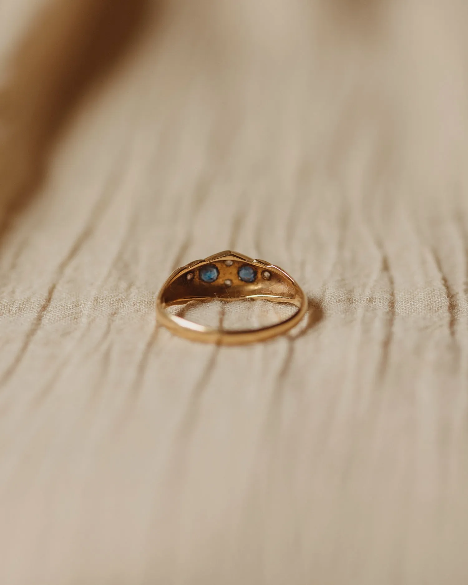 Emmeline 18ct Gold Sapphire & Diamond Ring sold by Rock n Rose product image thumbnail 5